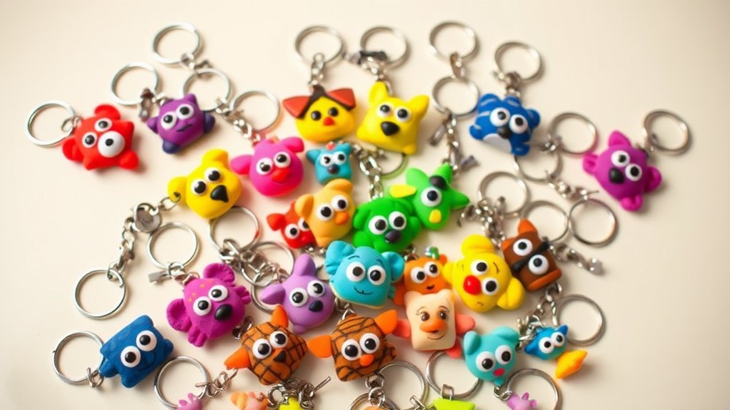 popping animal keychains